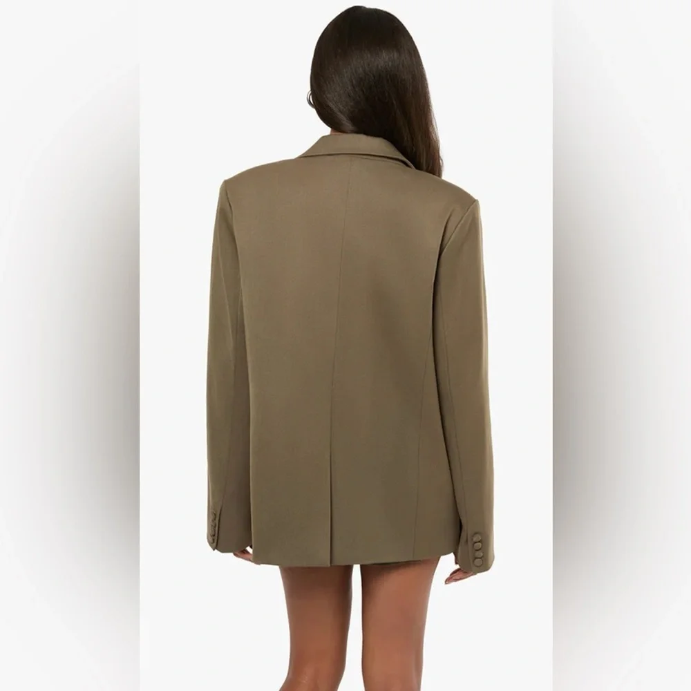 WEWOREWHAT Double Breasted Boxy Blazer Size: S
